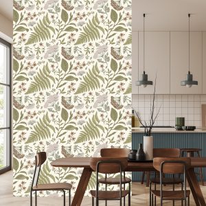 Papier Peint Plantes De Champ Dans Un Style Rétro – Image 4
