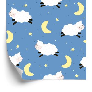 Papier Peint Pour Les Enfants - Moutons Bondissants – Image 2