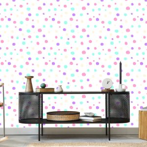 Papier Peint Pour Les Enfants - Pastel Dots – Image 5