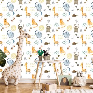 Papier Peint Aquarelle Dessin Animaux – Image 5