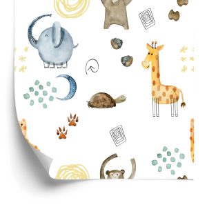 Papier Peint Aquarelle Dessin Animaux – Image 2