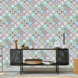Papier Peint Mosaïque Abstraite Colorée – Image 5