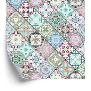 Papier Peint Mosaïque Abstraite Colorée – Image 2