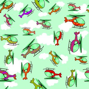 Papier Peint Hélicoptères Colorés – Image 1