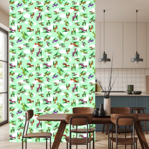 Papier Peint Hélicoptères Colorés – Image 4