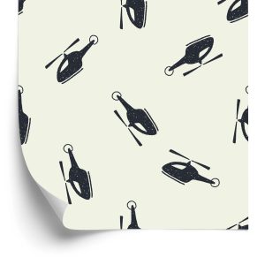 Papier Peint Hélicoptères Minimalistes – Image 2