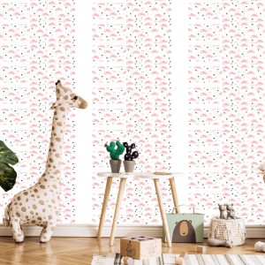Papier Peint Pour Les Enfants - Éléphants Et Coeurs – Image 5