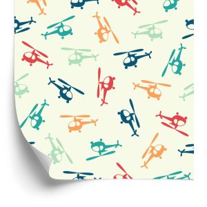 Papier Peint Hélicoptères Colorés – Image 2