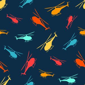 Papier Peint Hélicoptères Modernes Colorés – Image 1