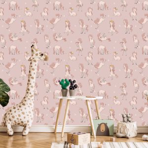 Papier Peint Pour Les Enfants - Licornes Mignonnes – Image 5