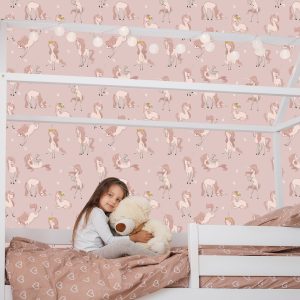 Papier Peint Pour Les Enfants - Licornes Mignonnes – Image 7