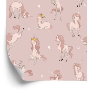 Papier Peint Pour Les Enfants - Licornes Mignonnes – Image 2