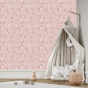 Papier Peint Pour Les Enfants - Licornes Mignonnes – Image 3