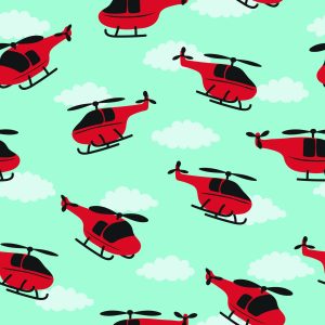 Papier Peint Hélicoptères Rouges – Image 1