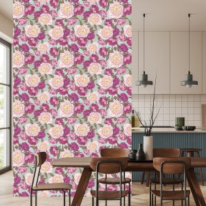 Papier Peint Belles Pivoines Dans Les Tons De Rose – Image 4