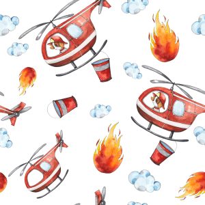 Papier Peint Service D'incendie Coloré De Conte De Fées – Image 1