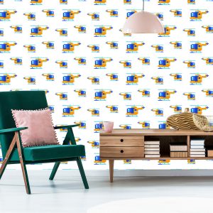 Papier Peint Hélicoptère Pixel – Image 6