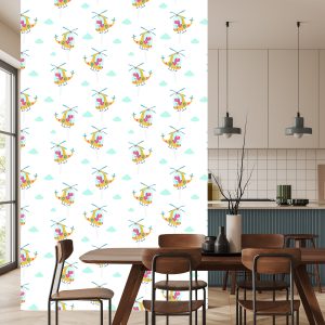 Papier Peint Dinosaures Dans Les Hélicoptères – Image 4