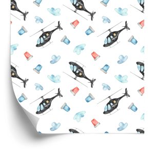 Papier Peint Hélicoptères De Police – Image 2