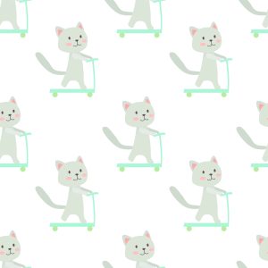 Papier Peint Chatons Sur Des Scooters – Image 1