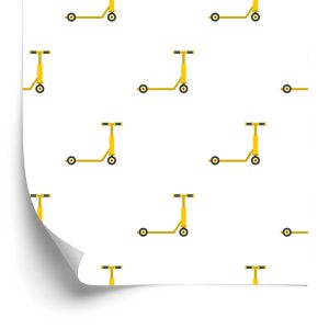 Papier Peint Trottinettes Jaunes – Image 2