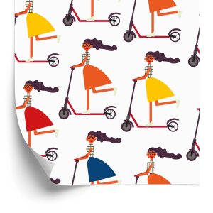 Papier Peint Filles Sur Des Scooters – Image 2