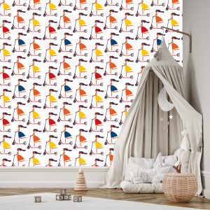 Papier Peint Filles Sur Des Scooters – Image 3