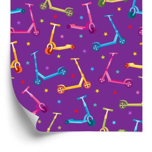 Papier Peint Trottinettes Colorées – Image 2