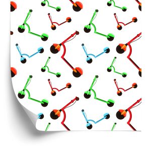 Papier Peint Scooters Électriques Colorés – Image 2