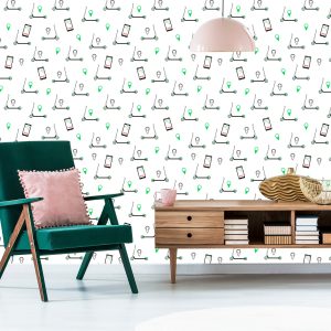 Papier Peint Trottinettes Et Smartphones – Image 6