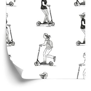 Papier Peint Les Adolescents Sur Des Scooters – Image 2