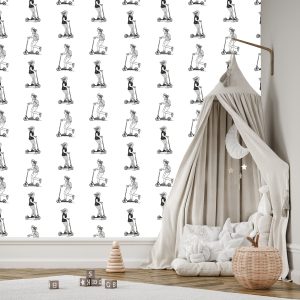 Papier Peint Les Adolescents Sur Des Scooters – Image 3