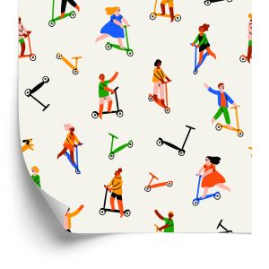 Papier Peint Les Gens Sur Des Scooters – Image 2