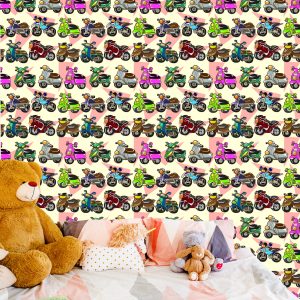 Papier Peint Trottinettes Colorées – Image 6