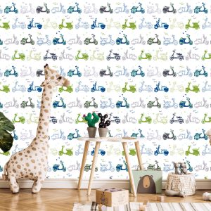 Papier Peint Trottinettes Rétro – Image 5