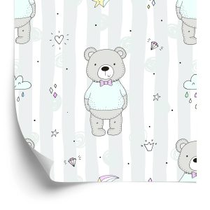 Papier Peint Pour Les Enfants - Ours En Peluche Amusants – Image 2