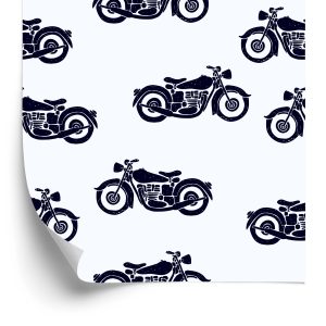Papier Peint Motos Vintage Noires Et Blanches – Image 2