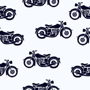 Papier Peint Motos Vintage Noires Et Blanches – Image 1