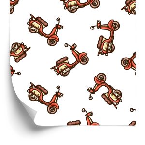 Papier Peint Scooters Dessinés – Image 2