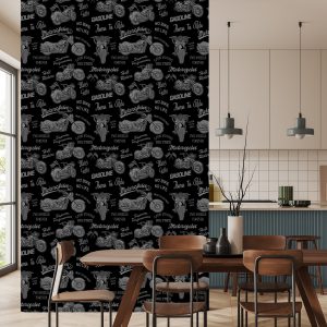 Papier Peint Motos Anciennes Avec Inscriptions – Image 4