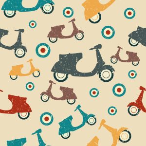 Papier Peint Trottinettes Anciennes – Image 1