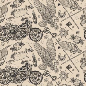 Papier Peint Motos Américaines – Image 1