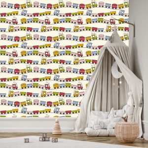 Papier Peint File D'attente Colorée – Image 3