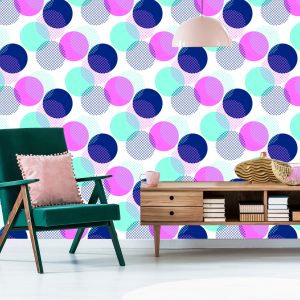 Papier Peint Pois Colorés Modernes – Image 6