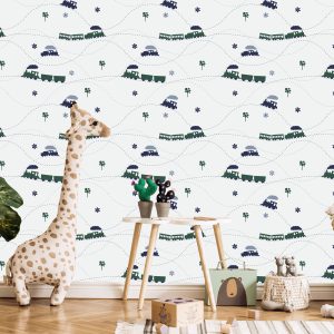 Papier Peint Trains À Vapeur Jouets Colorés – Image 5