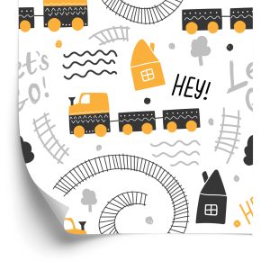 Papier Peint Locomotive À Vapeur Jouet – Image 2