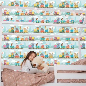 Papier Peint Bébés Animaux Dans Le Train – Image 7