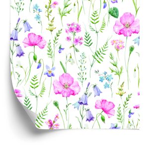 Papier Peint Fleurs Délicates Peintes À L'aquarelle – Image 2