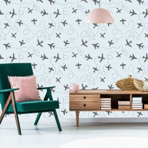 Papier Peint Avions À Motifs – Image 6