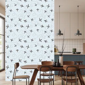 Papier Peint Avions À Motifs – Image 4